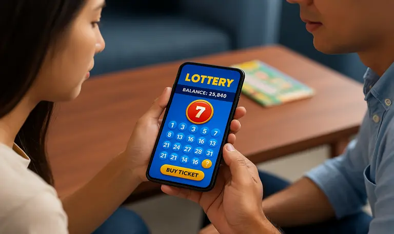 Online Lottery Game Screenshot